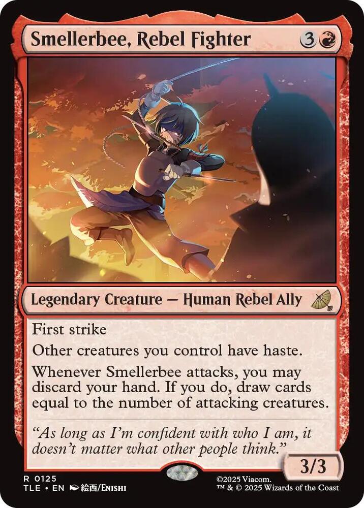 Smellerbee, Rebel Fighter - Avatar: The Last Airbender: Eternal-Legal (TLE) NM *FOIL*