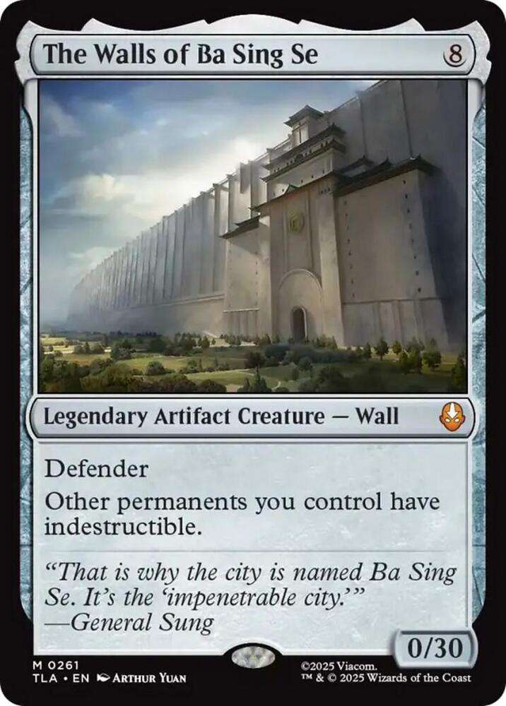 The Walls of Ba Sing Se - Avatar: The Last Airbender (TLA) NM