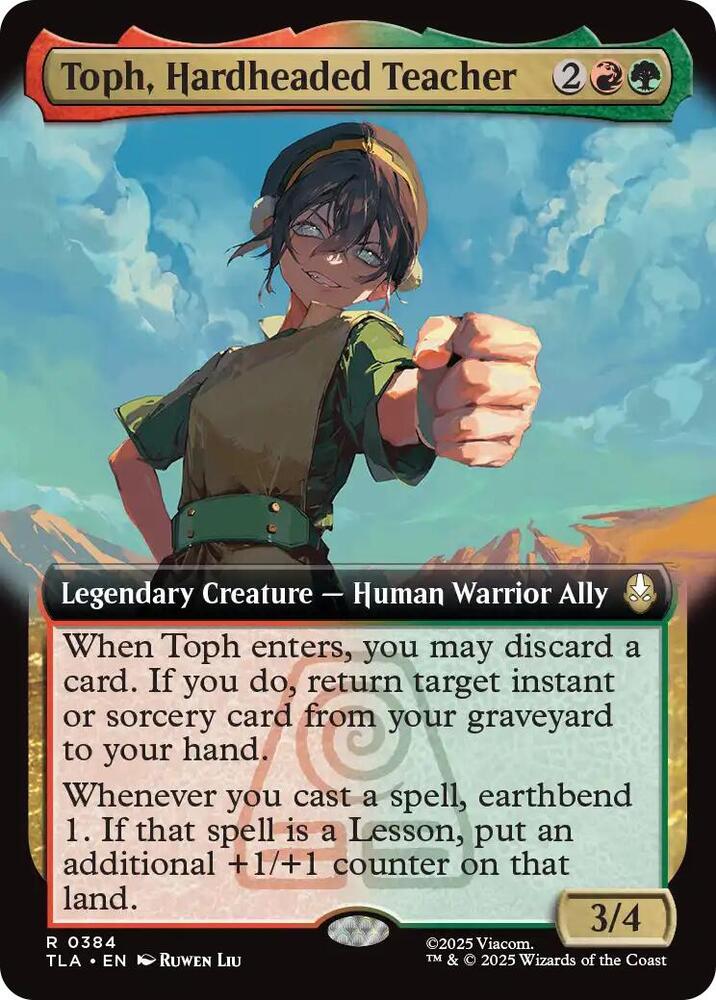 Toph, Hardheaded Teacher (Extended Art) - Avatar: The Last Airbender (TLA) NM