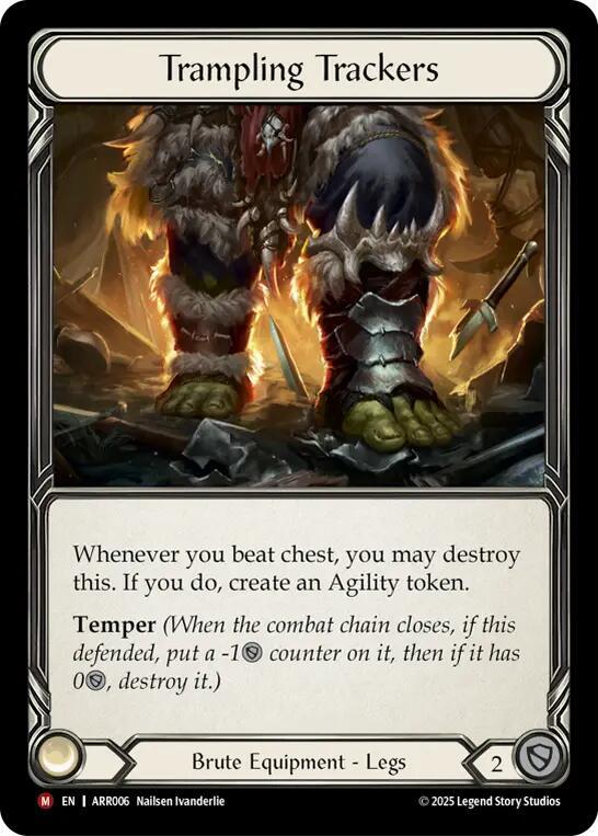 Trampling Trackers - Armory Deck: Rhinar Rainbow Foil NM