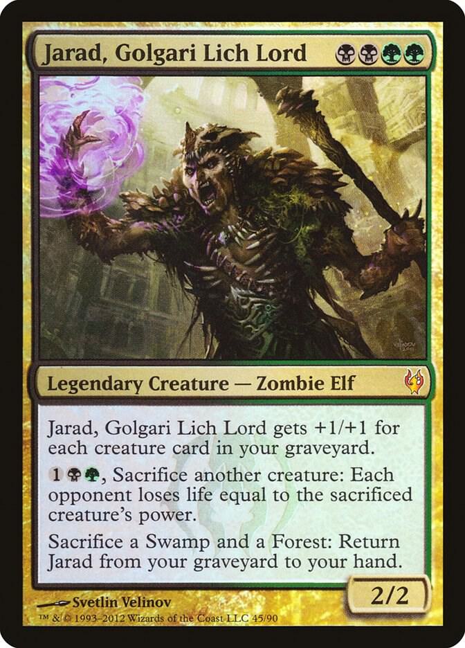 Jarad, Golgari Lich Lord - Duel Decks: Izzet vs. Golgari (DDJ) NM *FOIL*