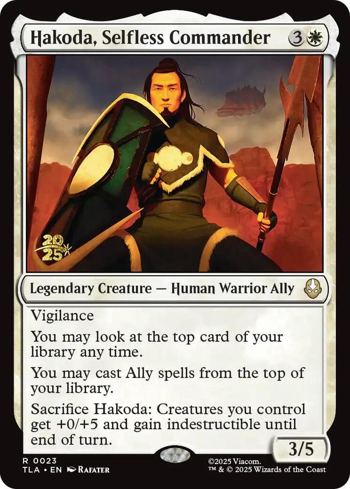 Hakoda, Selfless Commander - Prerelease Cards (PRE) NM *FOIL* SEALED