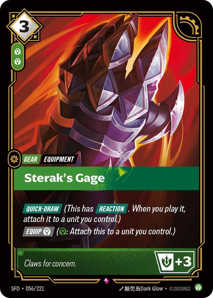 Sterak's Gage - Spiritforged (SFD) NM *FOIL*