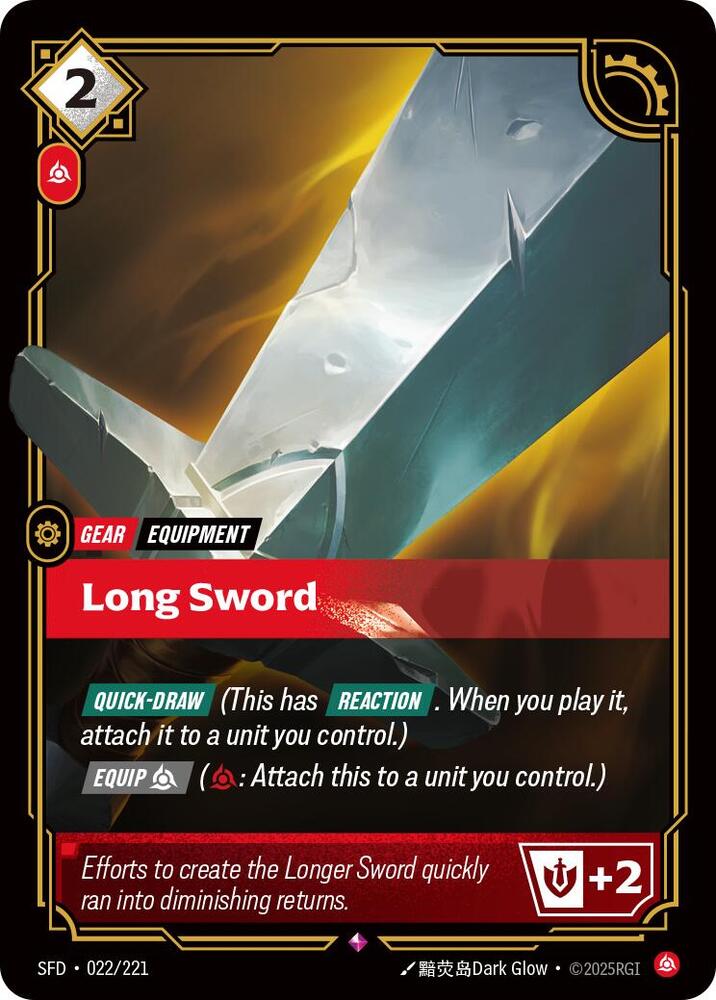 Long Sword - Spiritforged (SFD) NM *FOIL*
