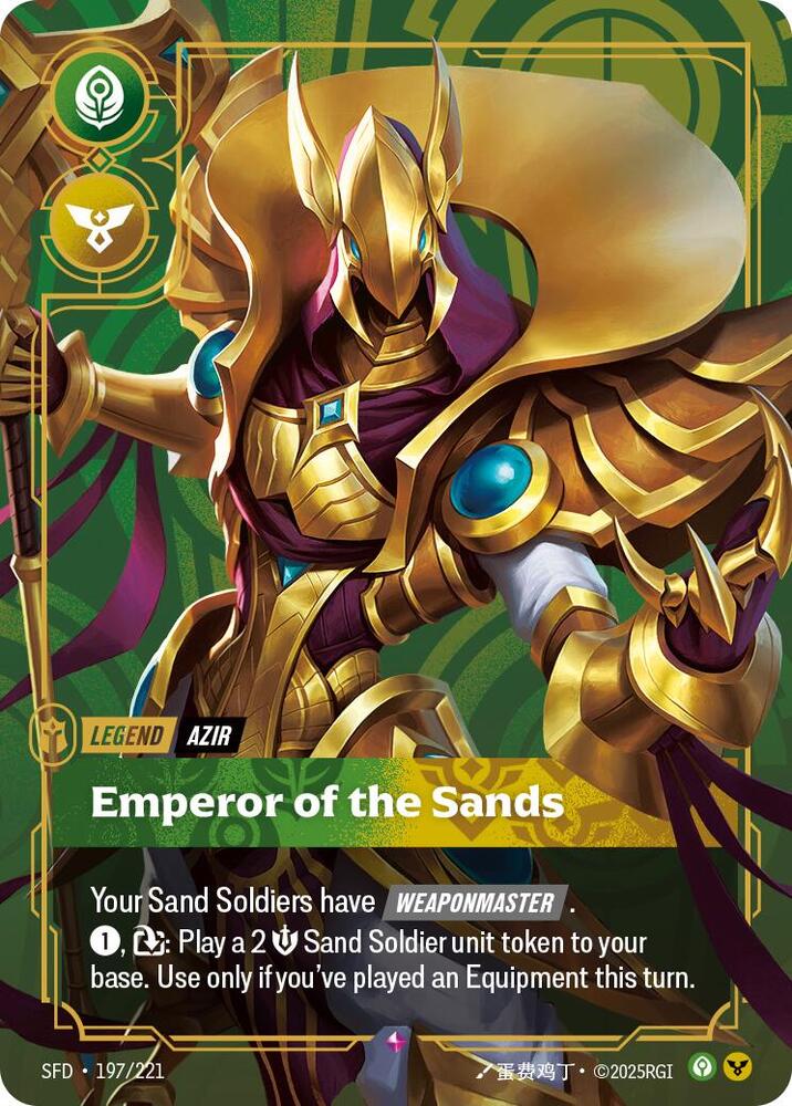 Azir - Emperor of the Sands - Spiritforged (SFD) NM *FOIL*