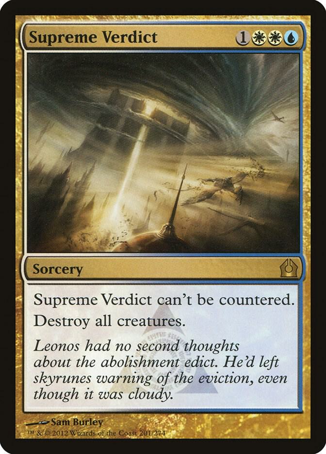Supreme Verdict - Return to Ravnica (RTR) NM