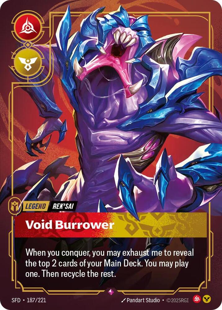 Rek'sai - Void Burrower - Spiritforged (SFD) NM *FOIL*