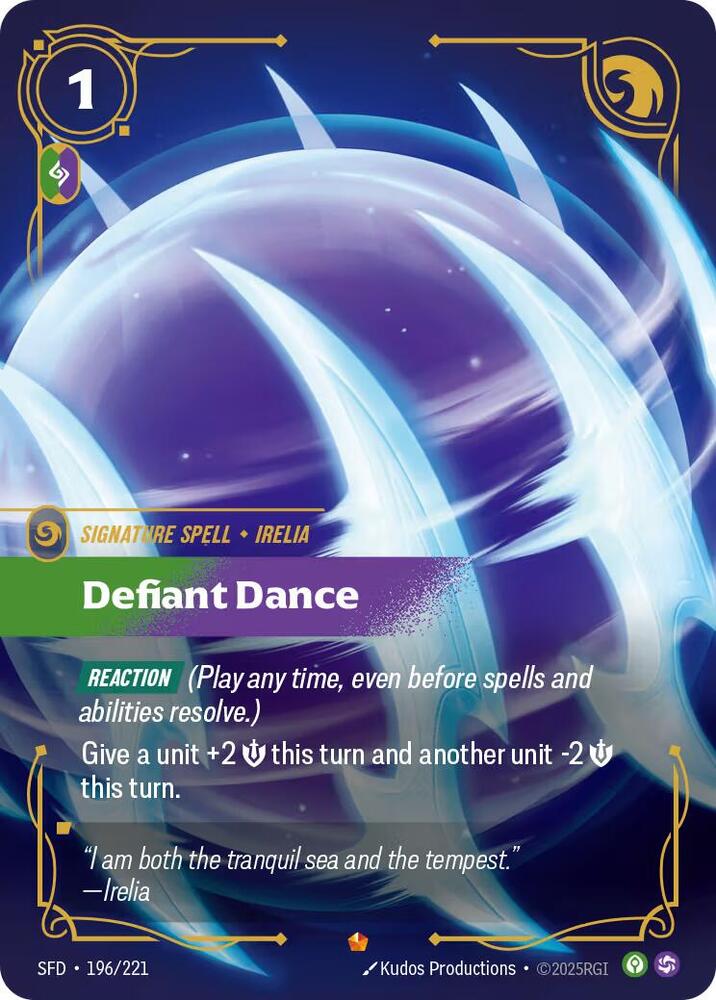 Defiant Dance - Spiritforged (SFD) NM *FOIL*