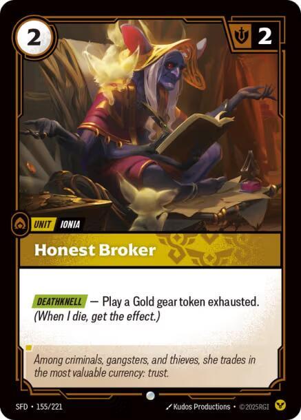 Honest Broker - Spiritforged (SFD) NM *FOIL*