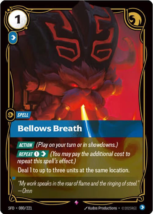 Bellows Breath - Spiritforged (SFD) NM *FOIL*