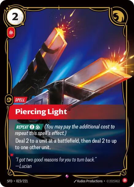 Piercing Light - Spiritforged (SFD) NM *FOIL*