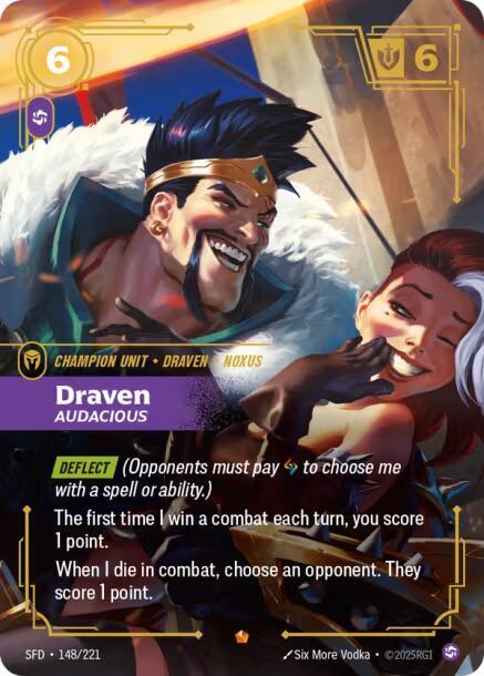 Draven - Audacious - Spiritforged (SFD) NM *FOIL*
