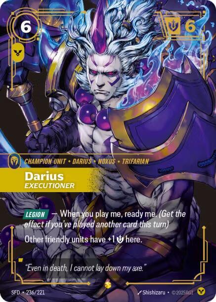 Darius - Executioner (Overnumbered) - Spiritforged (SFD) NM *FOIL*