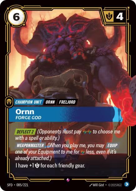 Ornn - Forge God - Spiritforged (SFD) NM *FOIL*