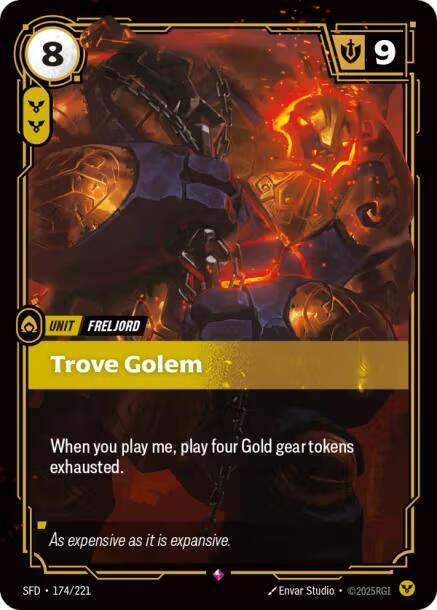 Trove Golem - Spiritforged (SFD) NM *FOIL*