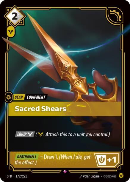 Sacred Shears - Spiritforged (SFD) NM *FOIL*