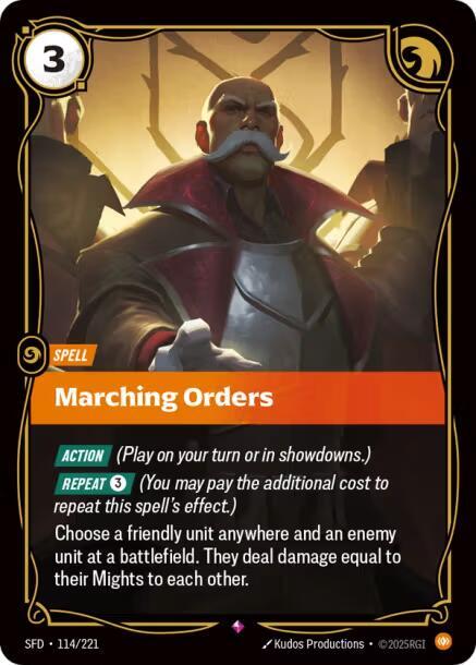 Marching Orders - Spiritforged (SFD) NM *FOIL*