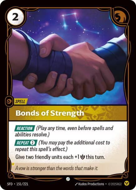 Bonds of Strength - Spiritforged (SFD) NM *FOIL*