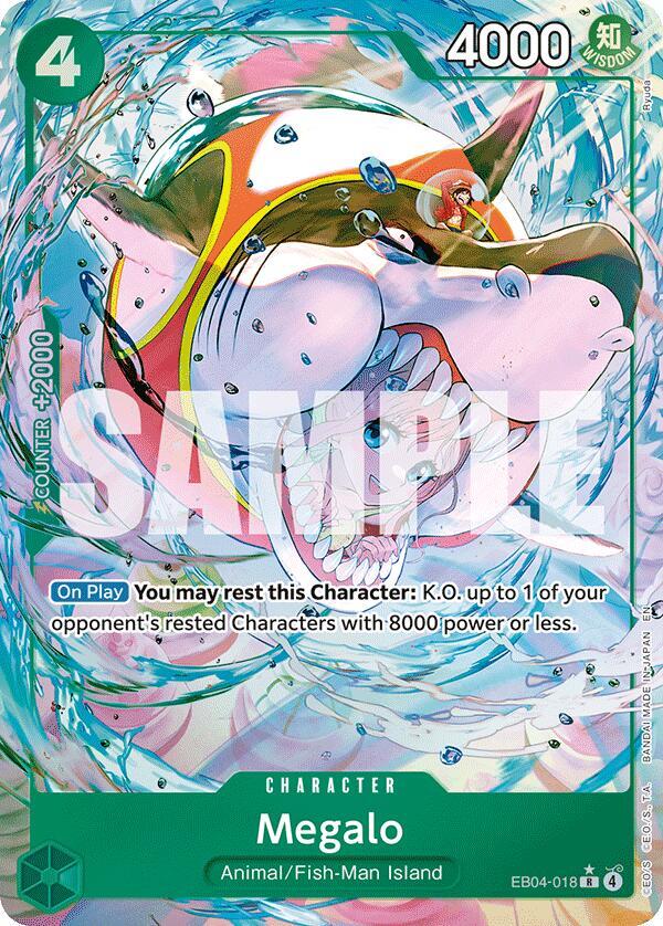 Megalo (Alternate Art) - The Azure Sea's Seven (OP14) NM *FOIL*