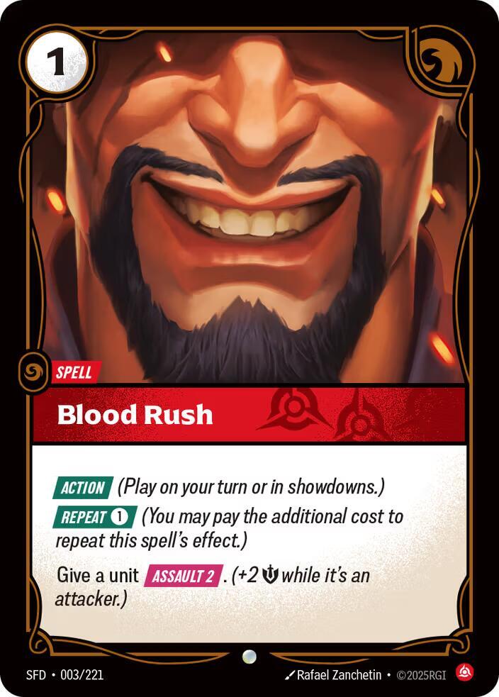 Blood Rush - Spiritforged (SFD) NM *FOIL*