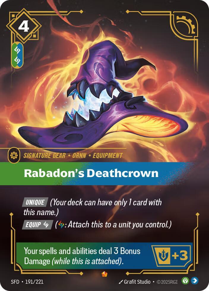 Rabadon's Deathcrown - Spiritforged (SFD) NM *FOIL*