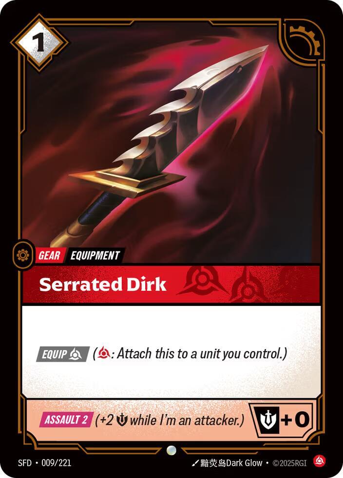 Serrated Dirk - Spiritforged (SFD) NM *FOIL*