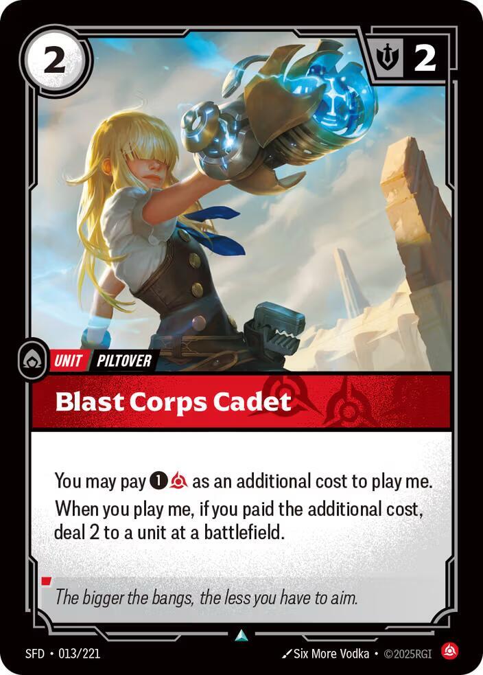 Blast Corps Cadet - Spiritforged (SFD) NM *FOIL*