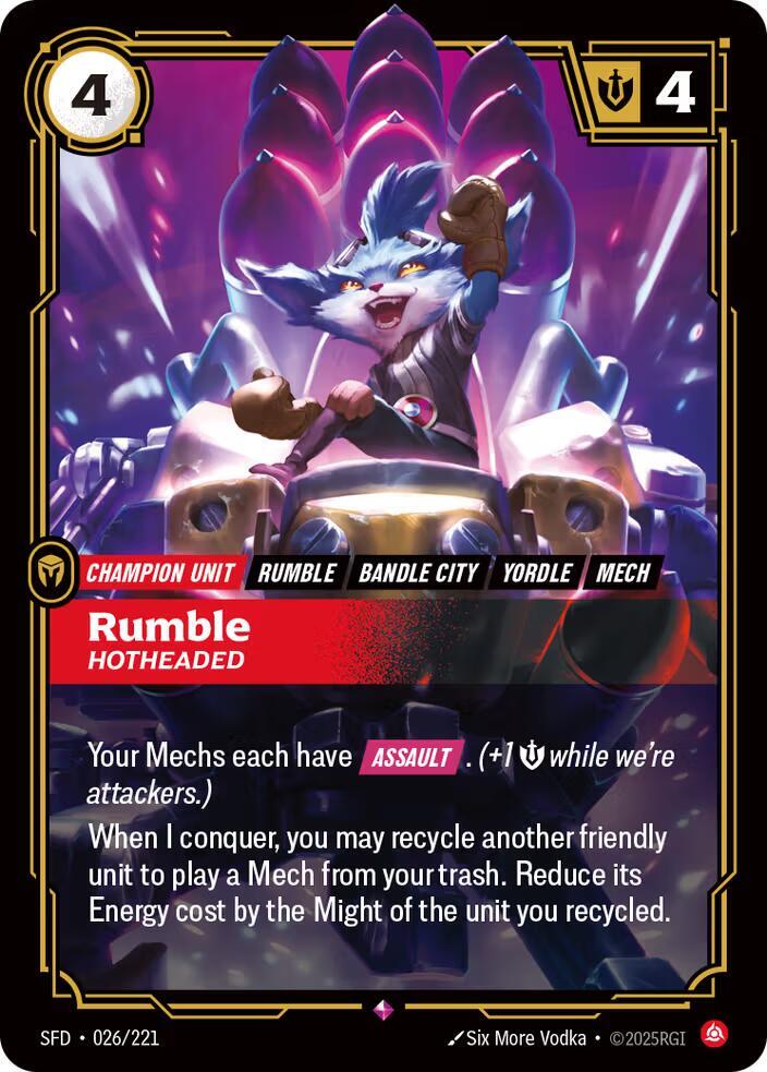 Rumble - Hotheaded - Spiritforged (SFD) NM *FOIL*