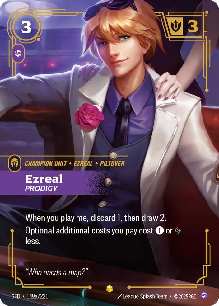 Ezreal - Prodigy (Alternate Art) - Spiritforged (SFD) NM *FOIL*