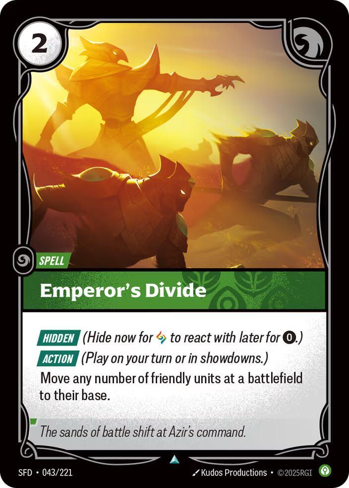 Emperor's Divide - Spiritforged (SFD) NM *FOIL*