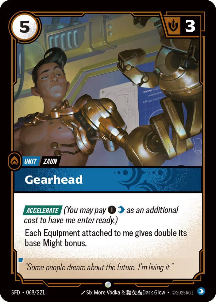 Gearhead - Spiritforged (SFD) NM *FOIL*
