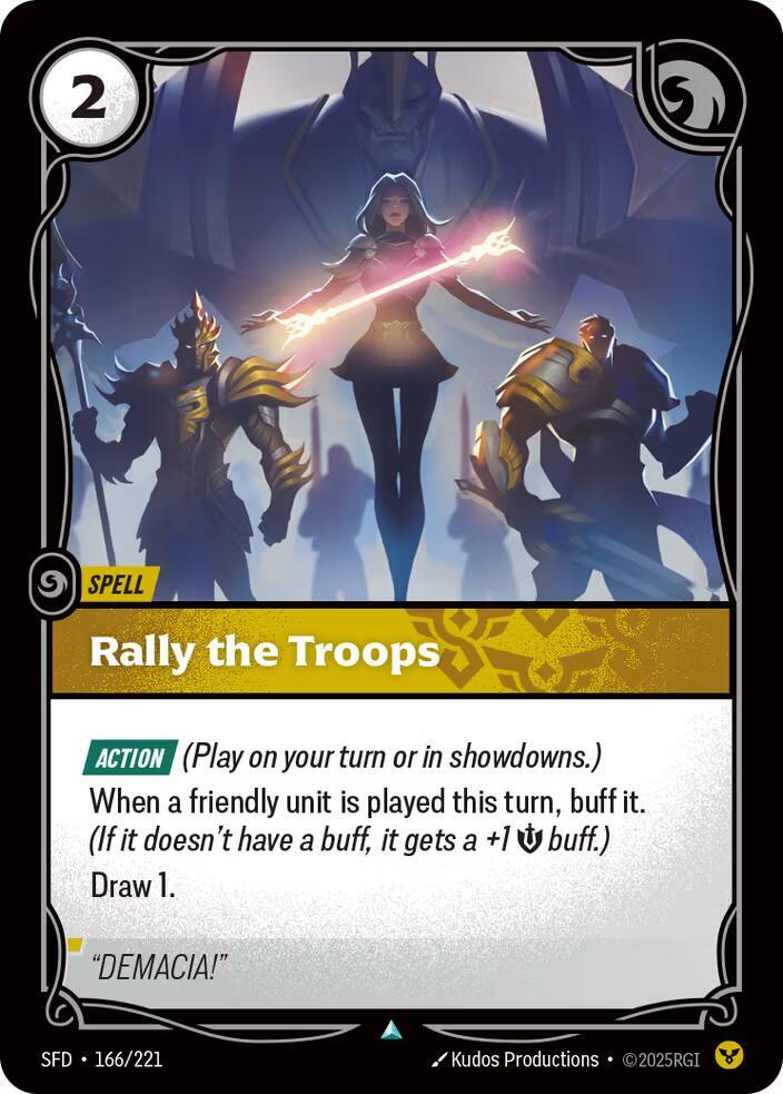 Rally the Troops - Spiritforged (SFD) NM *FOIL*