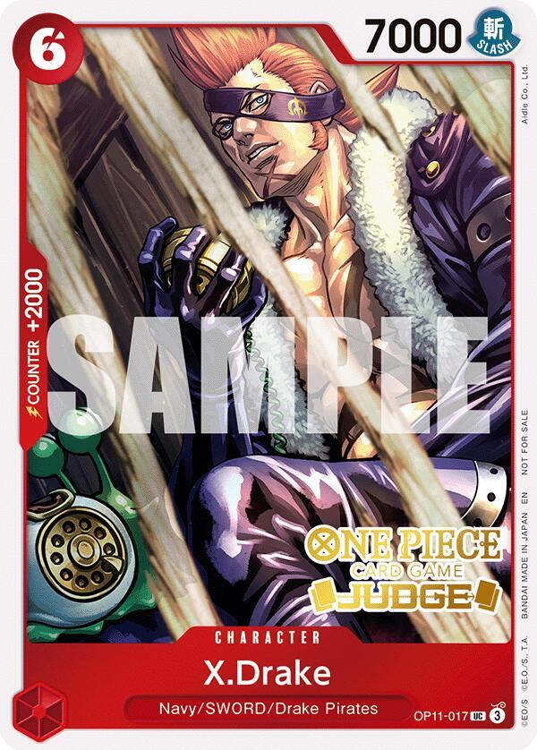 X.Drake (Judge Pack Vol. 7) - One Piece Promotion Cards (OP-PR) NM *FOIL*