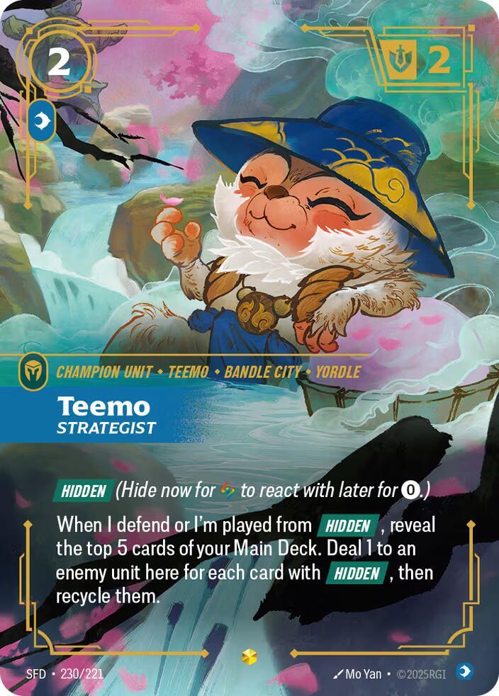 Teemo - Strategist (Overnumbered) - Spiritforged (SFD) NM *FOIL*