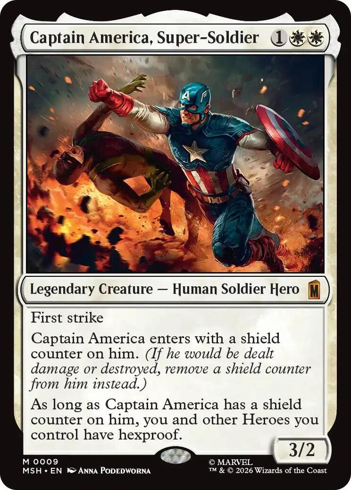 Captain America, Super-Soldier - Marvel Super Heroes (MSH) NM
