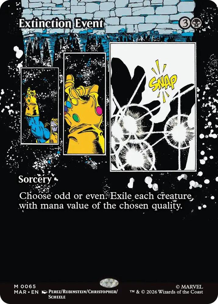 Extinction Event (Borderless) - Marvel Universe Eternal-Legal (MAR) NM *FOIL*
