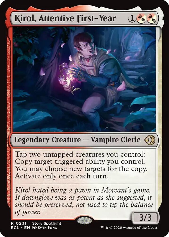 Kirol, Attentive First-Year - Lorwyn Eclipsed (ECL) NM *FOIL* SEALED