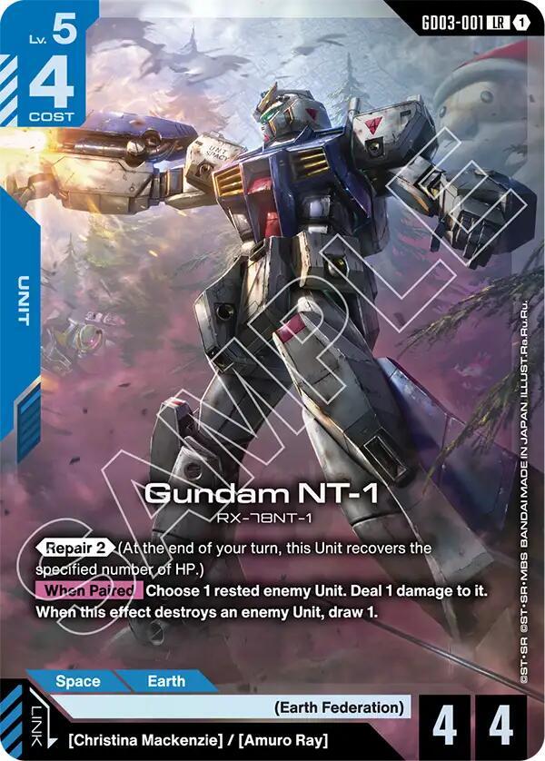 Gundam NT-1 - Steel Requiem (GD03) NM *FOIL*