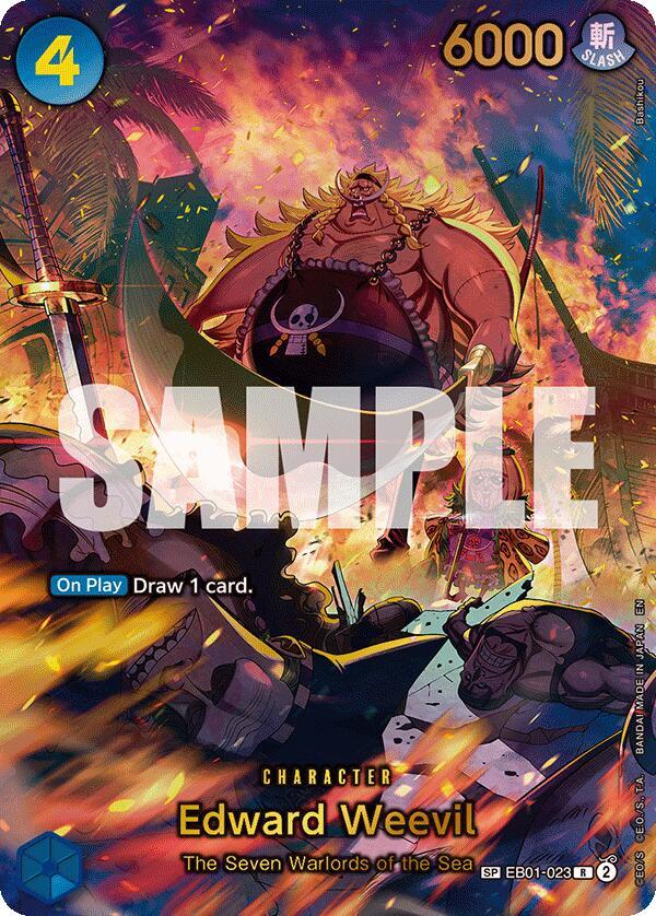 Edward Weevil - EB01-023 (SP) - The Azure Sea's Seven (OP14) NM *FOIL*