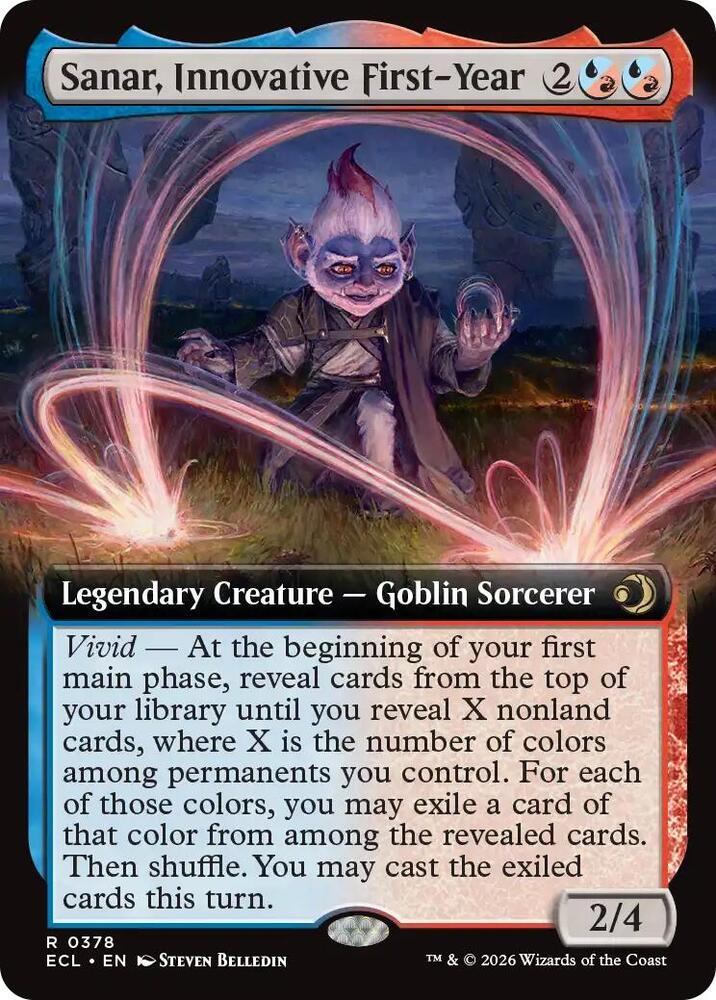 Sanar, Innovative First-Year (Extended Art) - Lorwyn Eclipsed (ECL) NM *FOIL*