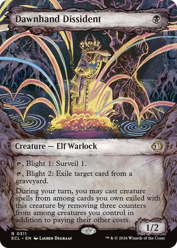Dawnhand Dissident (Showcase) - Lorwyn Eclipsed (ECL) NM *FOIL*