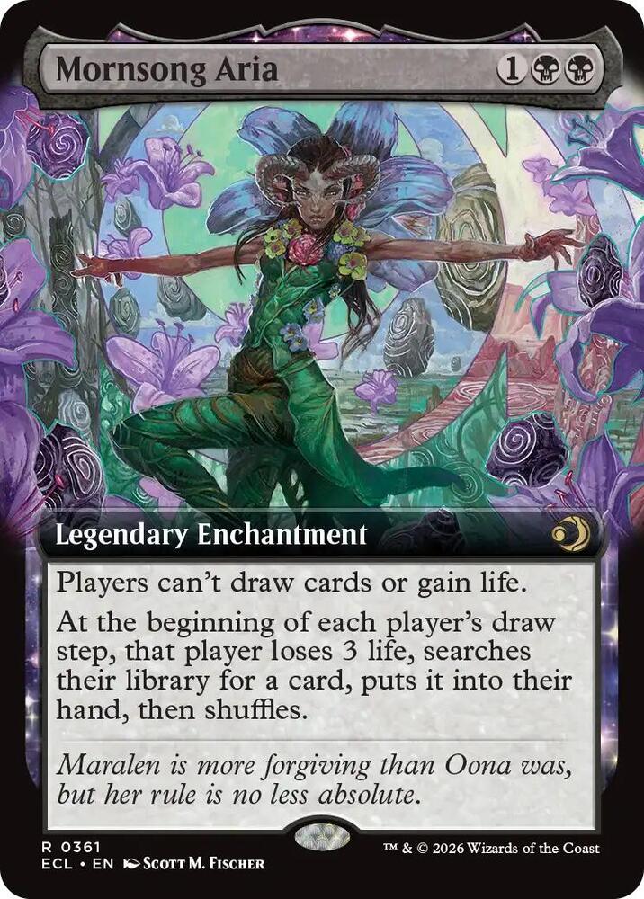 Mornsong Aria (Extended Art) - Lorwyn Eclipsed (ECL) NM *FOIL*