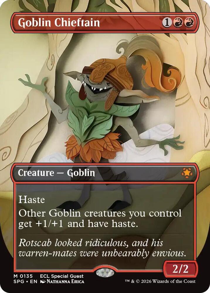 Goblin Chieftain (Borderless) - Special Guests (SPG) NM *FOIL*