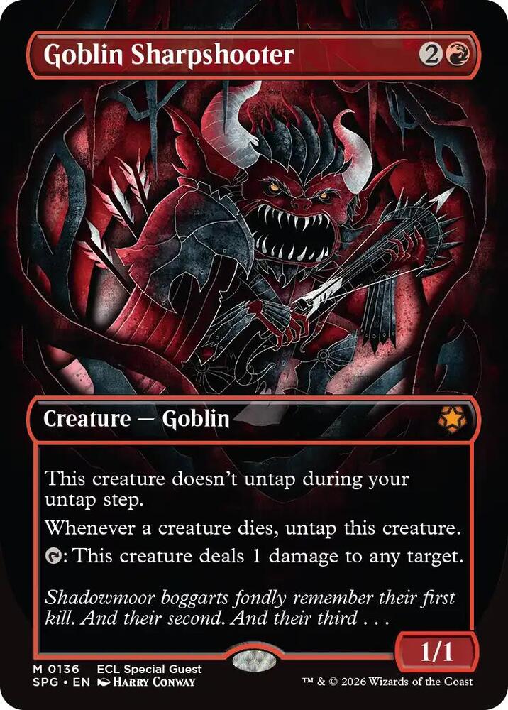 Goblin Sharpshooter (Borderless) - Special Guests (SPG) NM