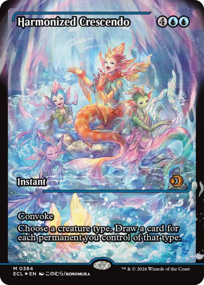Harmonized Crescendo (0384) (Showcase) - Lorwyn Eclipsed (ECL) NM *FOIL*