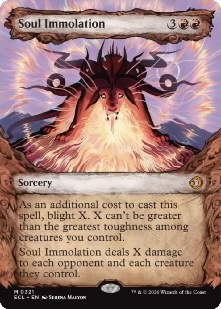 Soul Immolation (Showcase) - Lorwyn Eclipsed (ECL) NM *FOIL*