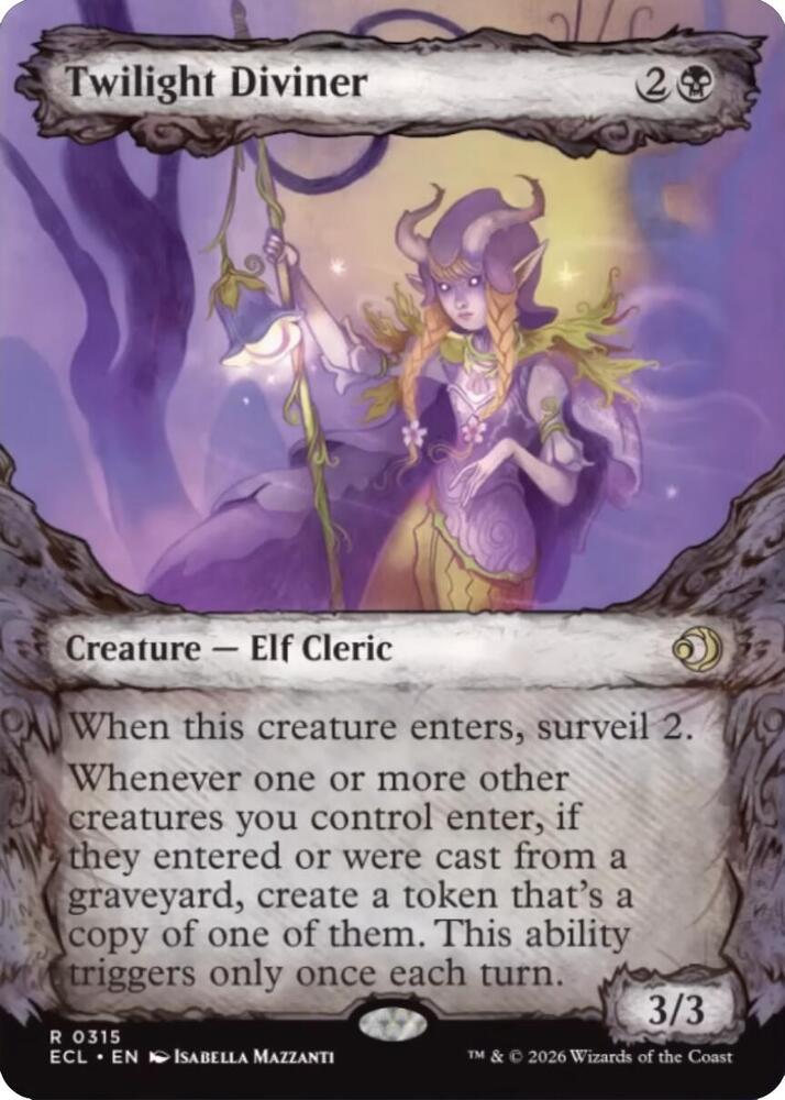 Twilight Diviner (Showcase) - Lorwyn Eclipsed (ECL) NM