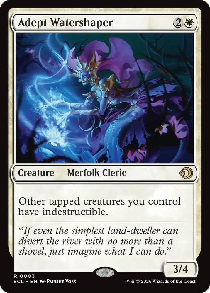 Adept Watershaper - Lorwyn Eclipsed (ECL) NM