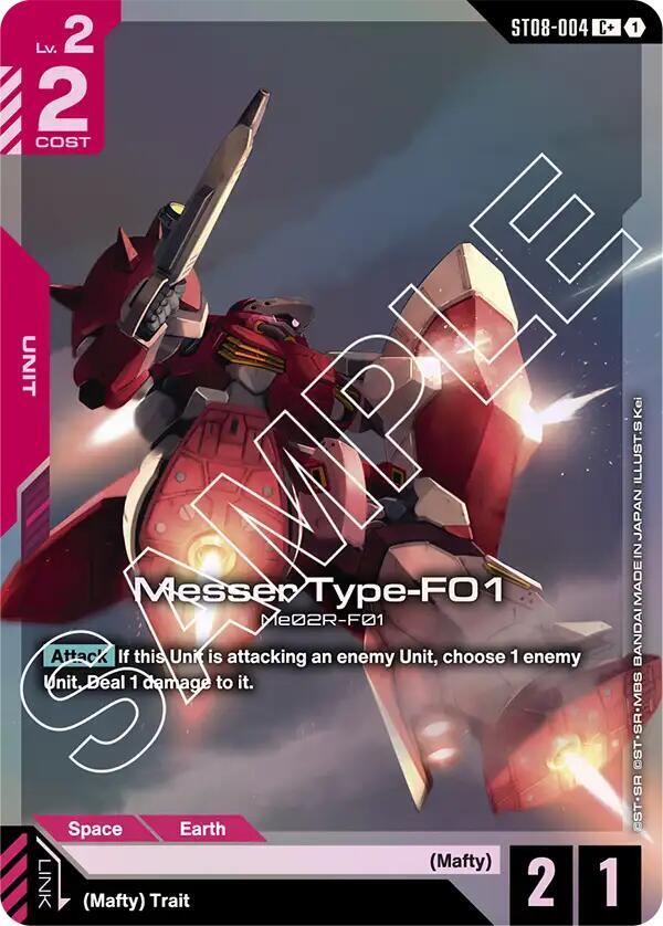 Messer Type-F01 (C+) - Starter Deck 08: Flash of Radiance (ST08) NM *FOIL*