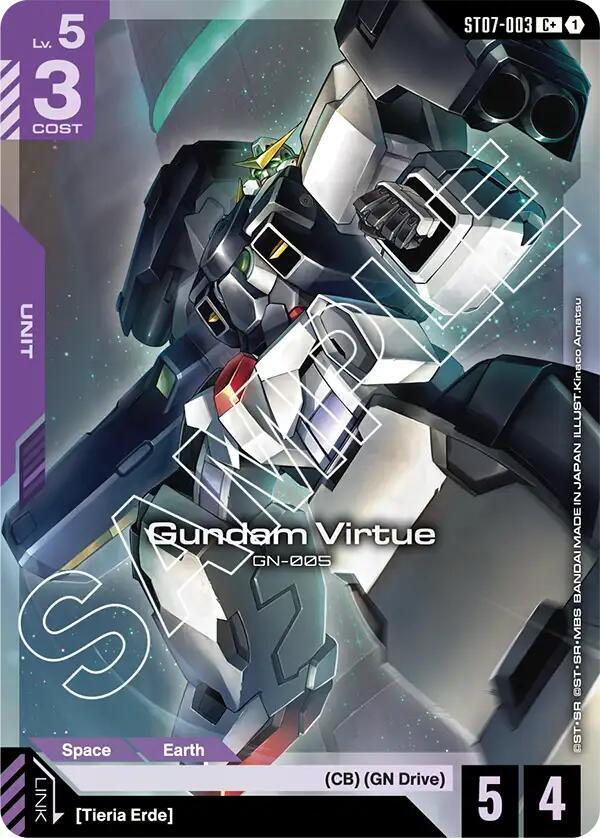 Gundam Virtue (ST07-003) (C+) - Starter Deck 07: Celestial Drive (ST07) NM *FOIL*